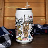 Madhya Pradesh doodle art steel sipper can - Discovering India